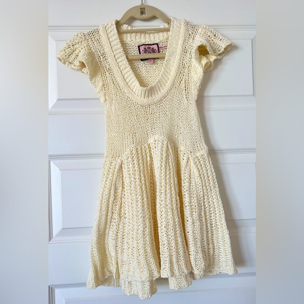 Juicy Couture Knit Crocheted Tunic Top